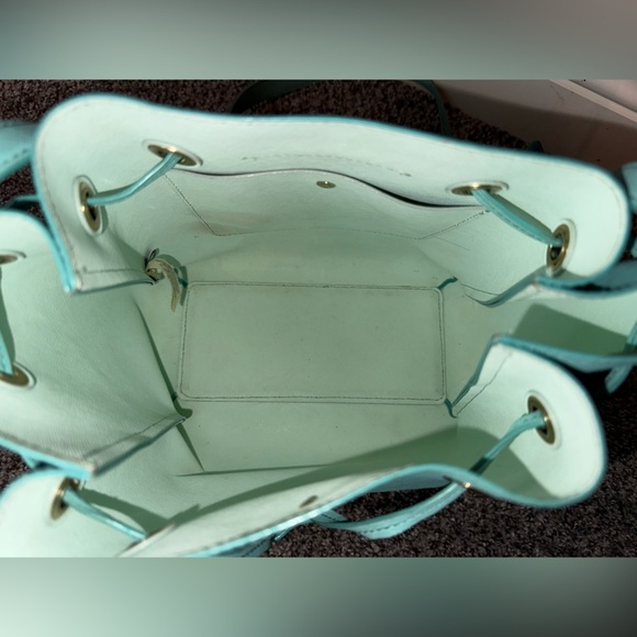 Kate spade teal drawstring crossbody bucket bag - Picture 9 of 11